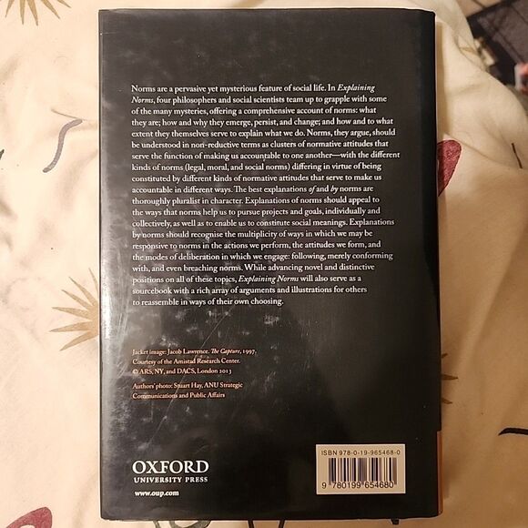 Explaining Norms - Hardcover, by Brennan Geoffrey; Eriksson Lina; - Very Good - Picture 2 of 2